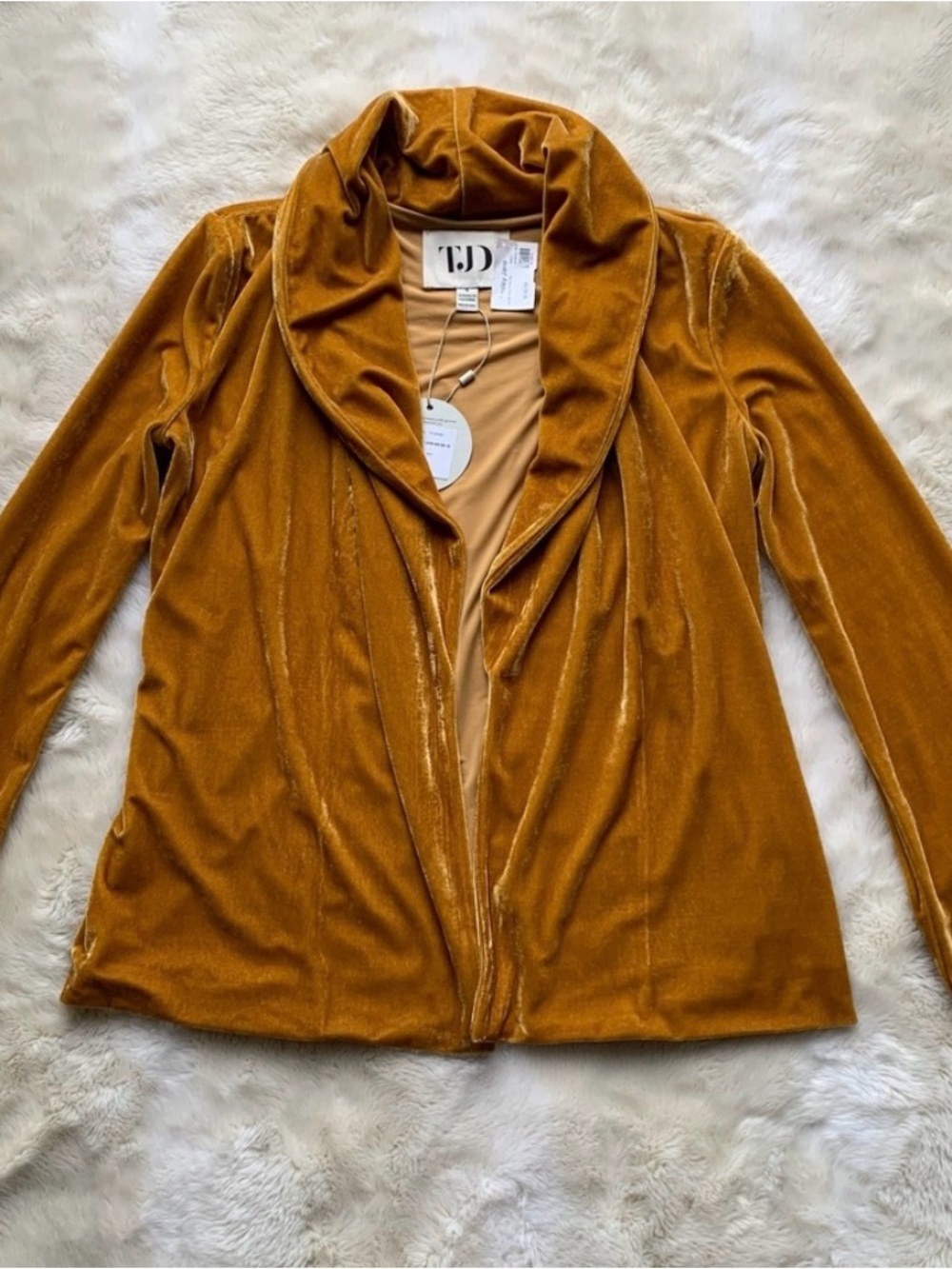 NWT The Jetset Diaries Golden Hour Velvet Robe Top